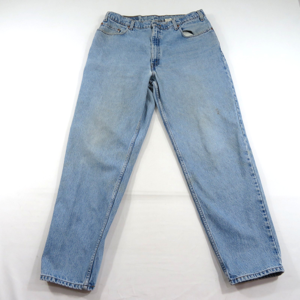 Levi's 560 Zip Fly Jeans Blue Loose Fit Sz 38x32 Measured: 37x32 1990s